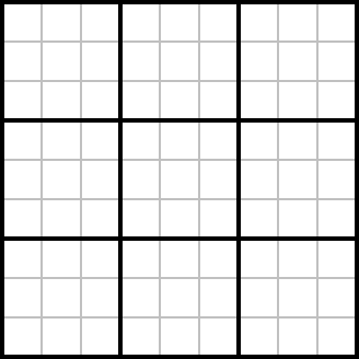 Empty Sudoku Grid